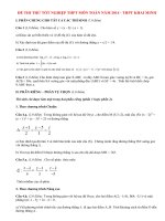 Đề thi thử tốt nghiệp THPT môn Toán năm 2014 THPT Khai Minh, TP.HCM