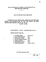 Nghiên cứu quy trình công nghệ sản xuất hỗn hợp đường glucose fructose từ tinh bột khoai mì bằng phương pháp emzym