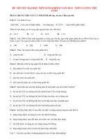 Đề thi thử đại học môn Sinh khối B năm 2014 - THPT chuyên Lương Thế Vinh, Đồng Nai