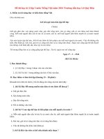 Đề thi học kì 2 lớp 3 môn Tiếng Việt tiểu học Lê Quý Đôn năm 2014