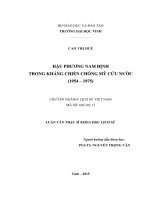 Hậu phương nam định trong kháng chiến chống mỹ cứu nước (1954   1975) 