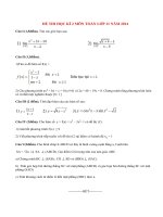 Đề thi học kì 2 môn Toán lớp 11 năm 2014 THPT Hồng Đức, Đắk Lắk
