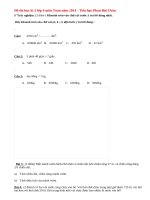 Đề thi học kì 2 lớp 4 môn Toán năm 2014 - TH Phan Bội Châu