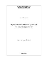 Một số tìm hiểu về khóa quang tử và máy tính quang tử 