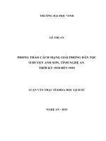 Phong trào cách mạng giải phóng dân tộc ở huyện anh sơn, tỉnh nghệ an 