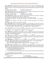 Đề thi thử THPT quốc gia năm 2016 môn sinh   đề số 10 