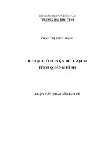 Du lịch ở huyện bố trạch, tỉnh quảng bình 