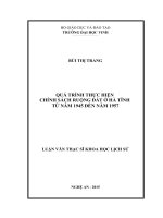 Quá trình thực hiện chính sách ruộng đất ở hà tĩnh từ năm 1945 đến năm 1975 