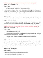 Đề thi học kì 2 lớp 7 môn Ngữ Văn năm 2014