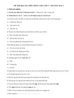 Đề thi học kì 2 lớp 5 môn tiếng Việt năm 2014 - TH Long Mai 1