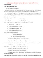 Đề thi học kì 2 lớp 5 môn Tiếng Việt tiểu học Trần Nhân Tông năm 2014