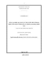 Nâng cao hiệu quả quản lý nhà nước đối với hoạt động tôn giáo ở tỉnh Long An trong giai đoạn hiện nay