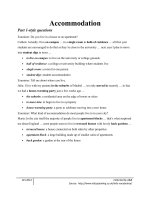 Từ vựng tiếng anh theo từng chủ đề  accommodation