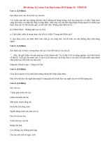 Đề thi học kì 2 lớp 9 môn Văn quận 10 TPHCM năm 2014