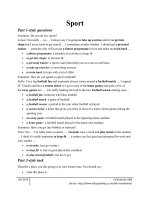 Từ vựng tiếng anh theo từng chủ đề  sport