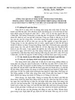 BÁO CÁO CÔNG TÁC QUẢN LÝ NHÀ NƯỚC VỀ ĐẤT ĐAI NĂM 2014,  THÁNG 6 ĐẦU NĂM 2015 VÀ TÌNH HÌNH TRIỂN KHAI THI HÀNH LUẬT ĐẤT ĐAI VÀ NHỮNG VẤN ĐỀ CẦN GIẢI QUYẾT THÁO GỠ