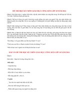 Đề thi học kì 2 lớp 10 môn Giáo dục công dân (P2)