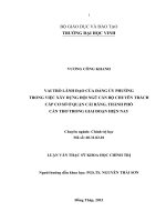 Vai trò lãnh đạo của Đảng ủy phường trong việc xây dựng đội ngũ cán bộ chuyên trách cấp cơ sở ở Quận Cái Răng, Thành phố Cần Thơ trong giai đoạn hiện nay