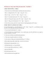 Đề thi học kì 2 lớp 4 môn Tiếng Việt tiểu học Tân Bình A