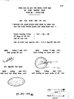 Nghiên cứu hoàn thiện công nghệ và nâng cao các chỉ tiêu tuyên quang đấy hiếm đồng pao
