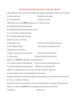 Đề thi học kì 2 môn Sinh lớp 11 năm 2014 (P1)