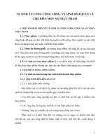 VỆ SINH ăn UỐNG CÔNG CỘNG, vệ SINH bảo QUẢN và CHẾ BIẾN một số THỰC PHẨM