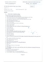 Đề thi môn Kinh tế học đại cương (HKI, năm 20132014): Đề số 3