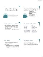 Bài giảng nhập môn công nghệ phần mềm chương 3