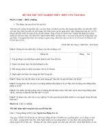 Đề thi thử tốt nghiệp THPT môn Văn năm 2014 (P7)