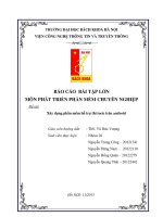 Báo cáo xây dựng phần mềm hỗ trợ thi toeic trên android