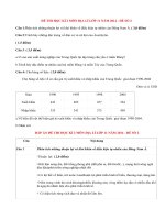 Đề thi học kì 2 môn Địa lí lớp 11 năm 2014 (P2)