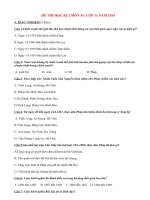 Đề thi học kì 2 môn Sử lớp 11 năm 2014 (P1)
