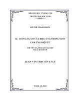 Sự tương tự cơ của hiệu ứng trong suốt cảm ứng điện điện từ