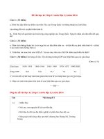 Đề thi học kì 2 môn Địa lí lớp 11 năm 2014 (P1)