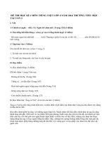 Đề thi học kì 2 lớp 4 môn Tiếng Việt năm 2014 - TH Tài Văn