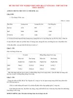 Đề thi thử tốt nghiệp THPT môn Địa lý năm 2014 - THPT Huỳnh Thúc Kháng