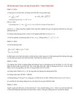 Đề thi thử vào lớp 10 môn Toán năm 2014 - Thừa Thiên Huế