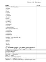 Cụm và từ vựng ECO 1 2 3 4 5   FULL HD