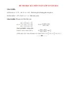 Đề thi học kì 2 môn Toán lớp 10 năm 2014 (P2)