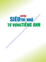 Ebook Luyện siêu trí nhớ từ vựng tiếng anh