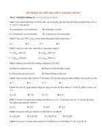 Đề thi học kì 2 môn Hóa lớp 11 năm 2014 (P3)