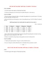 Đề thi thử đại học môn Địa lý khối C có đáp án năm 2014 (P3)