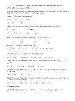 Đề thi học kì 2 lớp 8 môn Toán năm 2014 - Khánh Hòa