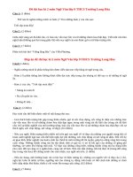 Đề thi học kì 2 môn Ngữ Văn lớp 9 năm 2014 THCS Trường Long Hòa