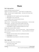 Từ vựng tiếng anh theo từng chủ đề  Music 