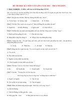Đề thi học kì 2 lớp 6 môn Văn THCS Trà Dơn năm 2014