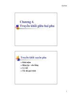 Chương 4.Truyền khối giữa hai pha