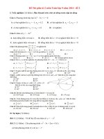 Đề thi giữa học kì 2 lớp 9 môn Toán năm 2014 (P2)