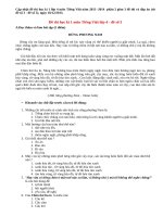 Đề thi học kì 1 lớp 4 môn Tiếng Việt năm 2013 (Phần 2)