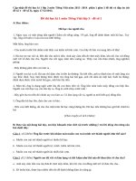 Đề thi học kì 1 lớp 3 môn Tiếng Việt năm 2013 (Phần 1)